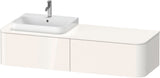 DURAVIT Happy D.2 Konsolenwaschtischunterbau 1600 mm Taupe Supermatt mit 2 Auszügen und Tip-On