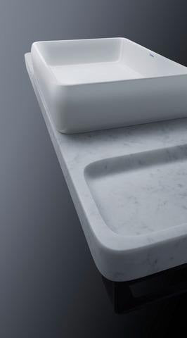DURAVIT Qatego Aufsatzbecken mit Konsole 1000 mm Weiß Hochglanz HygieneGlaze