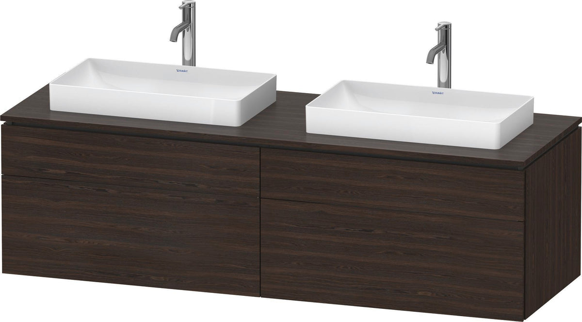 DURAVIT L-Cube Konsolenwaschtischunterbau 1620 mm Taupe supermatt mit Tip-on Technik