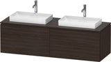 DURAVIT L-Cube Konsolenwaschtischunterbau 1620 mm Taupe supermatt mit Tip-on Technik