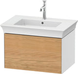DURAVIT White Tulip Waschtischunterbau 684 mm – 1 Auszug, Tip-On, LED-Innenbeleuchtung, graphit seidenmatt