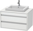 DURAVIT Ketho Waschtischunterbau 800 mm wandhängend, 2 Schubkästen, weiß matt