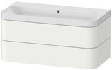Duravit Waschtischset Happy D.2 Plus 975x490mm ein Hahnloch taupe supermatt
