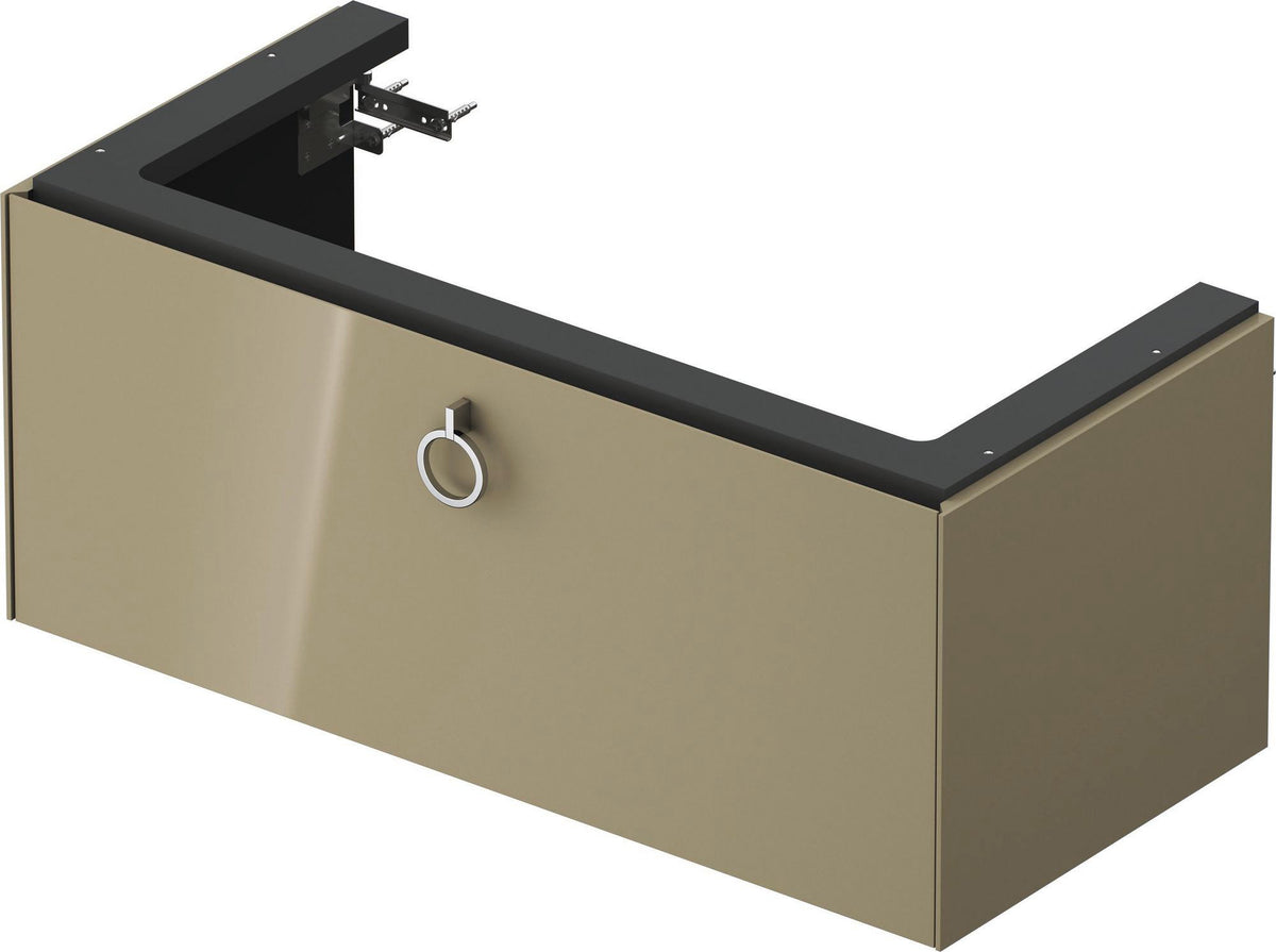 DURAVIT White Tulip Waschtischunterbau 984 mm, 1 Auszug, wandhängend, weiß seidenmatt, mit Griff