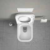 DURAVIT WC-Sitz Happy D.2 Anthrazit matt mit Absenkautomatik und Edelstahl-Scharnieren