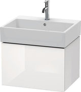 Duravit L-Cube Waschtischunterbau 584 mm taupe supermatt mit Tip-On und Dämpfung