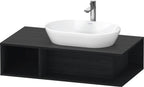 eiche schwarz / 1000 mm / Waschtischkonsole
