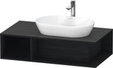 Duravit D-Neo Waschtischunterbau 800 mm Betongrau Matt – Wandhängend, 1 offenes Fach links