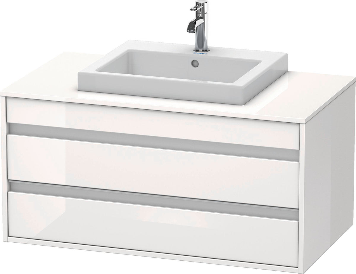 DURAVIT Ketho Waschtischunterbau 1000 mm wandhängend, 2 Schubkästen, weiß matt