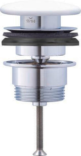 DURAVIT Push-open Ventil Universal mit keramischer Ventilabdeckhaube, Weiß – Sanitärkeramik