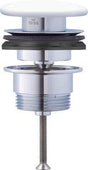 DURAVIT Push-open Ventil Universal mit keramischer Ventilabdeckhaube, Weiß – Sanitärkeramik