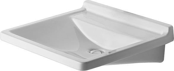 DURAVIT Waschtisch Starck 3 Vital Med 600 mm ohne Überlauf, mit Hahnlochbank, weiß