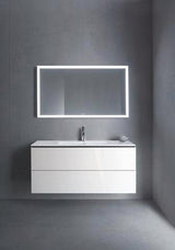 Duravit L-Cube Waschtischunterbau 1220 mm taupe matt mit 2 Schubkästen und Tip-On-Technik