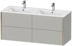 betongrau matt / Spanplatte / 4Schubk.,champ.matt/betongrau