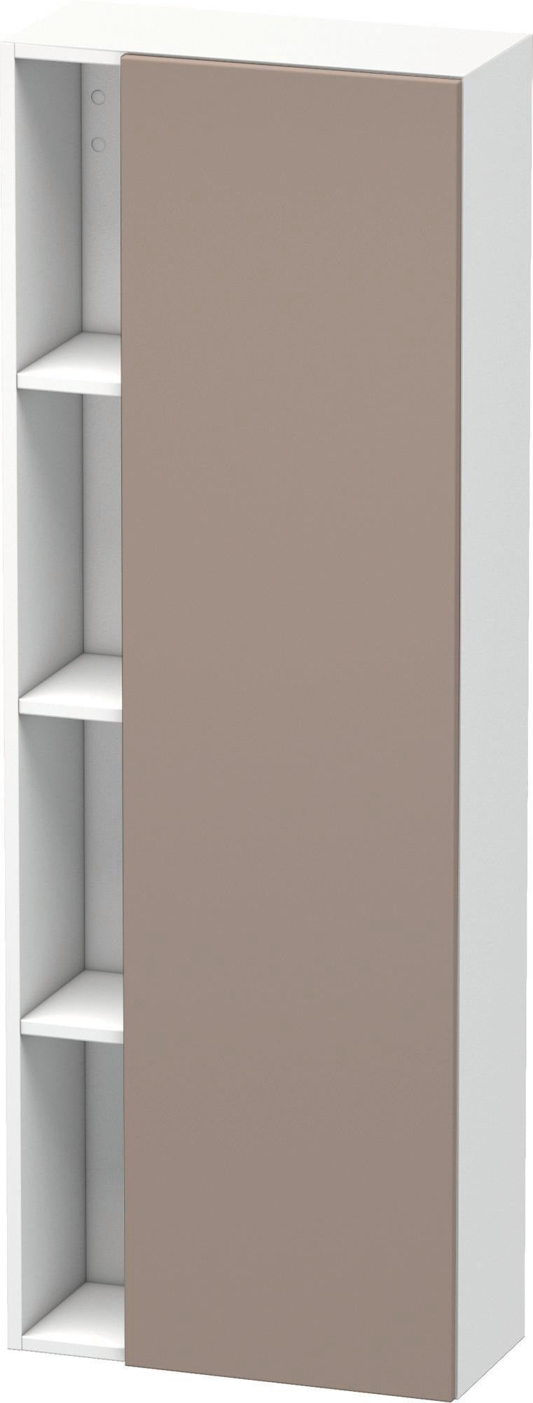 DURAVIT DuraStyle Hochschrank 1400 mm, 1 Tür links, weiß matt – wandhängend mit Soft-Close