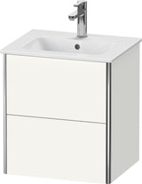 Duravit XSquare Waschtischunterbau wandhängend, 2 Schubkästen, Weiß Matt