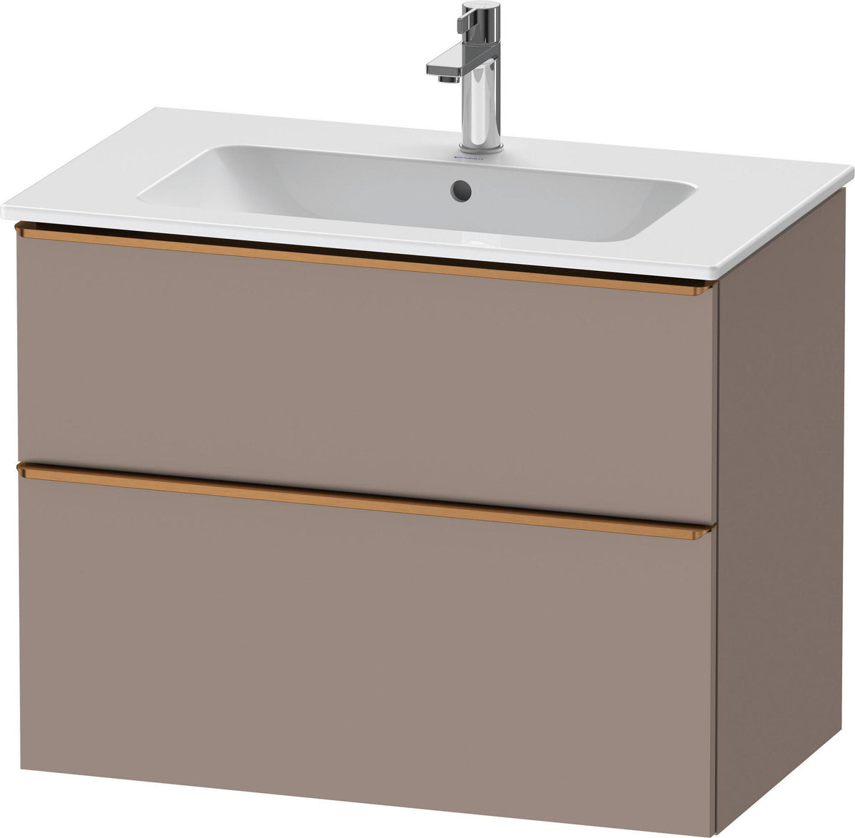 Duravit D-Neo Waschtischunterbau 810 mm betongrau matt mit Soft-Close-Auszug