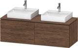 DURAVIT L-Cube Waschtischunterbau 1420 mm Taupe supermatt mit Tip-on und Soft-Close