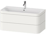 DURAVIT Waschtischset Happy D.2 Plus 2 Schubkästen 975x490 mm eiche hell taupe supermatt