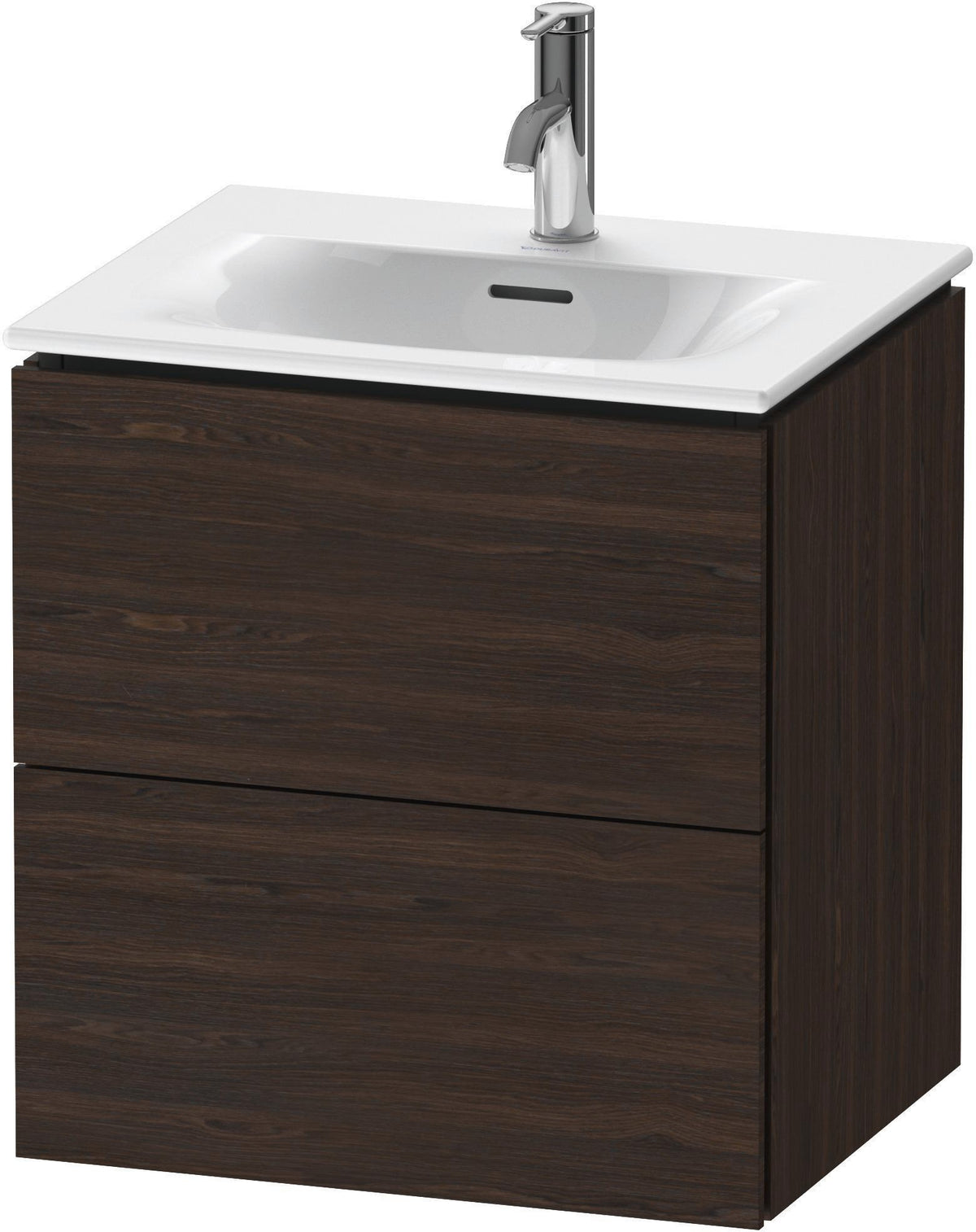 DURAVIT L-Cube Waschtischunterbau 520 mm weiß matt – 2 Schubkästen, wandhängend