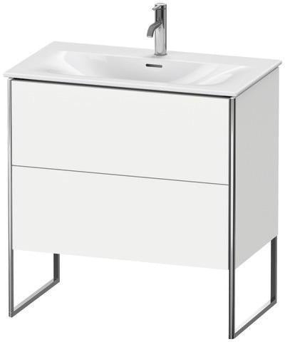 Duravit Waschtischunterbau XSquare 810x840x478mm mit 2 Auszügen, s-matt und Ahorn-Esche