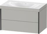DURAVIT XViu c-bonded Waschtischset wandhängend 800x480x503mm mit 2 Schubkästen, Push-Open und Soft-Close