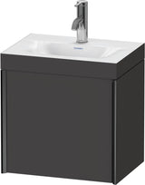 DURAVIT XViu Waschtischunterbauset 450 mm, 1 Tür, wandhängend, anthrazit, c-bonded