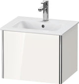 Duravit XSquare Waschtischunterbau Compact 400x510x418 mm weiß matt – wandhängend mit Tip-On-Technik