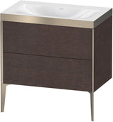 DURAVIT XViu c-bonded Waschtischset bodenstehend 800 mm mit 2 Auszügen und Push-Open