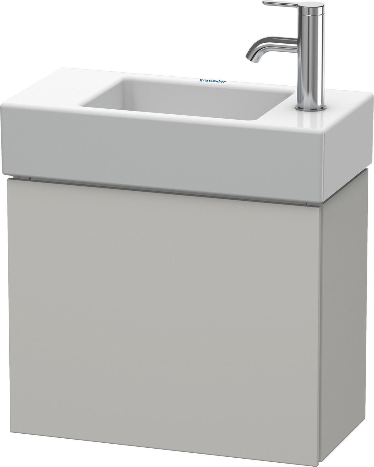 DURAVIT L-Cube Waschtischunterbau 480 mm betongrau matt, wandhängend, 1 Tür rechts