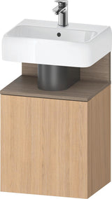 DURAVIT Qatego Waschtischunterbau 440 mm Eiche Terra Matt, 1 Tür links, Tip-On