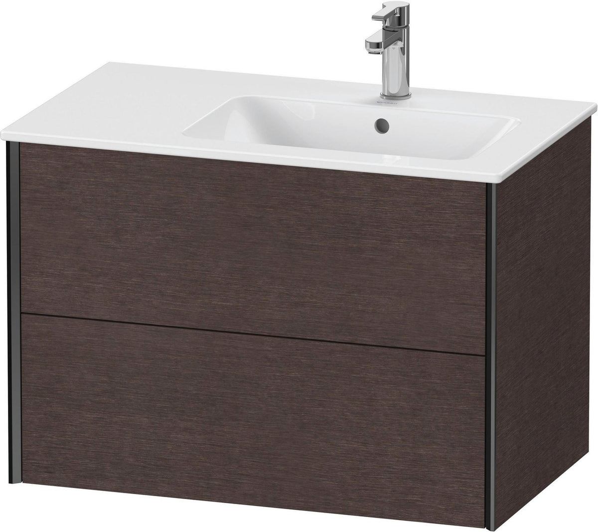 DURAVIT XViu Waschtischunterbau wandhängend 810 mm, 2 Schubkästen, weiß matt
