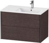 DURAVIT XViu Waschtischunterbau wandhängend 810 mm, 2 Schubkästen, weiß matt