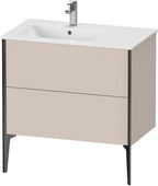taupe matt / Spanplatte / Ausz.schwarz