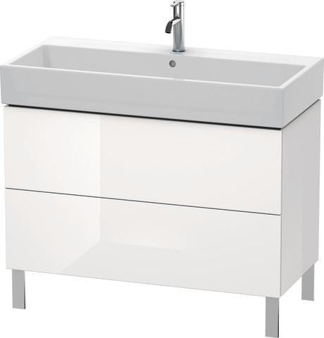 Duravit L-Cube Waschtischunterbau 984 mm Amerikanisch Nussbaum mit Tip-On-Technik