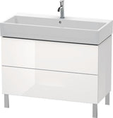 Duravit L-Cube Waschtischunterbau 984 mm taupe supermatt mit Tip-On-Technik für Vero Air