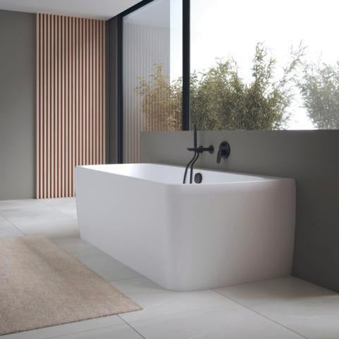 DURAVIT Wandanschlussbogen 55x102 mm rund in Gold poliert – Brausen und Zubehör