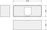 Duravit Vero Wannenträger 1760x670x570 mm aus Polystyrol – Rechteckig, Weiß