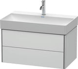 Duravit XSquare Waschtischunterbau 784 mm, 2 Schubkästen, s-matt, Ahorn Mi.