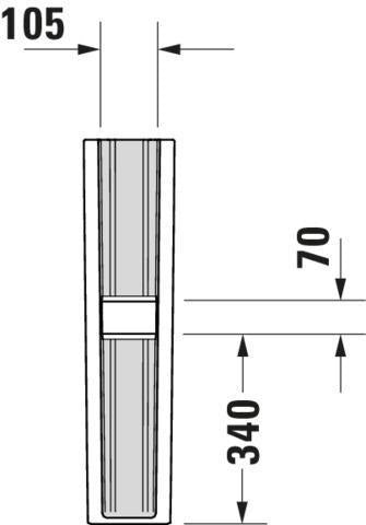 Duravit No.1 Standsäule weiß 190x170x720 mm – Bodenstehend, Keramik