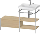 Duravit Happy D.2 Plus Waschtischunterbau 1200x490mm mit Metallkonsole, supermatt – bodenstehend, seitlicher Anbau links