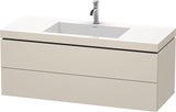 Duravit L-Cube Waschtischset 1200 mm mit Vero Air Möbelwaschtisch, 2 Schubkästen, 1 Hahnlochbank, s-matt