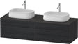 DURAVIT Zencha Konsolen-Waschtischunterbau 1600 mm Eiche Anthrazit mit 2 Auszügen