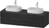 DURAVIT Zencha Konsolen-Waschtischunterbau 1600 mm Eiche Anthrazit mit 2 Auszügen