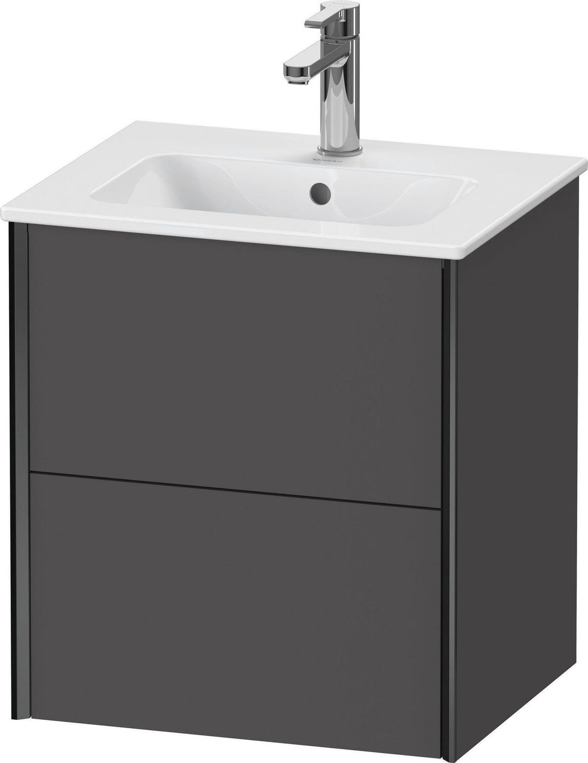 DURAVIT XViu Waschtischunterbau wandhängend 510 mm mit 2 Schubkästen und Tip-on Technik