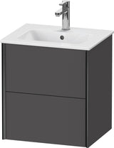 DURAVIT XViu Waschtischunterbau wandhängend 510 mm mit 2 Schubkästen und Tip-on Technik