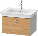 DURAVIT White Tulip Waschtischunterbau 684 mm, 1 Auszug, wandhängend, weiß seidenmatt