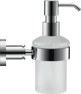 DURAVIT D-Code Seifenspender mit Glasflakon und verchromtem Messinghalter für Wandmontage