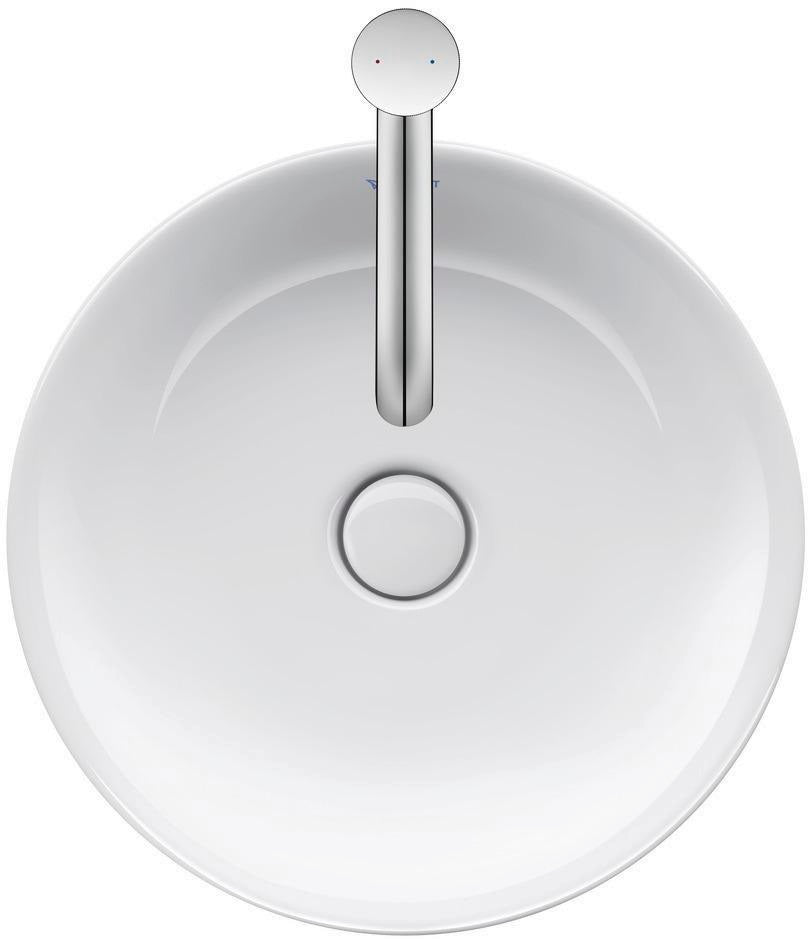 DURAVIT White Tulip Aufsatzbecken 430 mm weiß ohne Überlauf mit WonderGliss