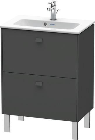 Duravit Waschtischunterbau Brioso Compact 683 mm betongrau matt mit 2 Auszügen